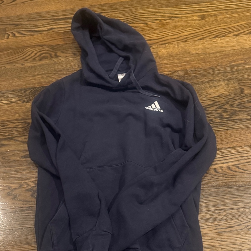 Adidas Men's Dark Blue Hoodie
